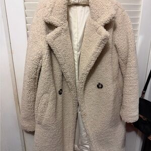 Apparis Cream Teddy Jacket
